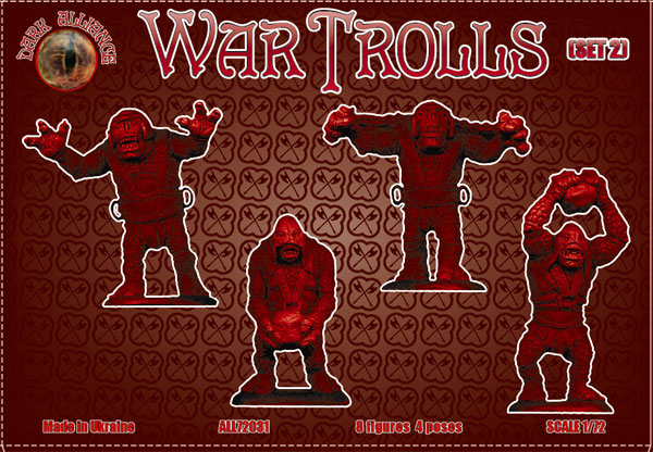 Dark Alliance ALL72031 1:72 War Trolls (Set 2)