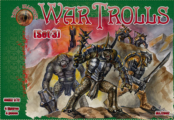 Dark Alliance ALL72032 1:72 War Trolls (Set 3)