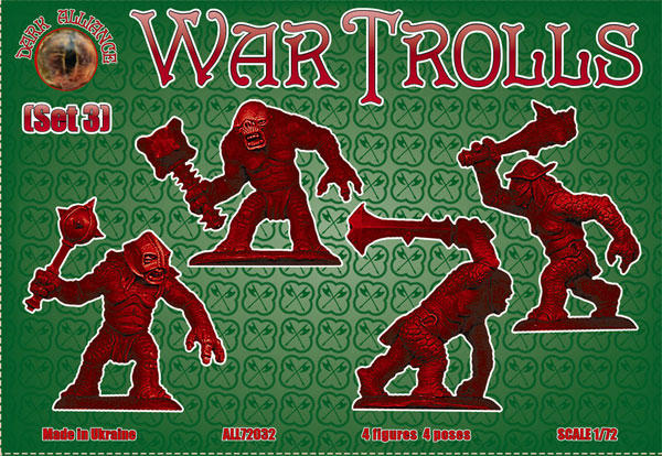 Dark Alliance ALL72032 1:72 War Trolls (Set 3)