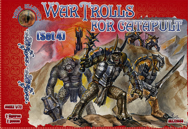 Dark Alliance ALL72033 1:72 War Trolls for Catapult (Set 4)