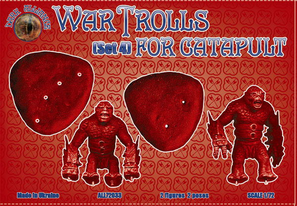 Dark Alliance ALL72033 1:72 War Trolls for Catapult (Set 4)