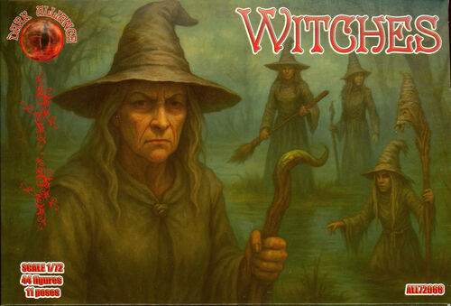 Dark Alliance ALL72068 1:72 Witches (11 poses x 4 each so 44 figures in total)