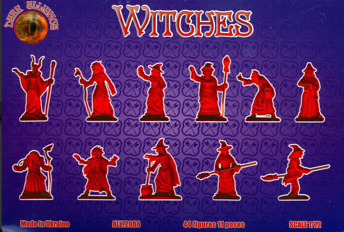 Dark Alliance ALL72068 1:72 Witches (11 poses x 4 each so 44 figures in total)
