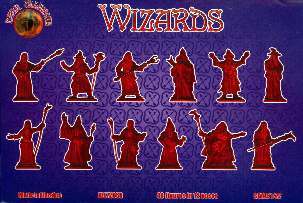 Dark Alliance ALL72069 1:72 Wizards (12 poses x 4 each so 48 figures in total)