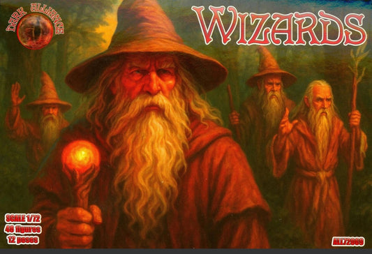 Dark Alliance ALL72069 1:72 Wizards (12 poses x 4 each so 48 figures in total)