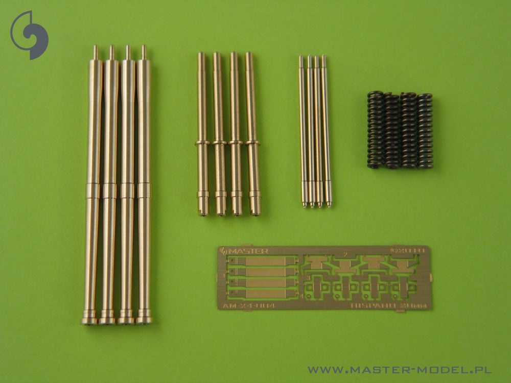 Master 24-004 1:24 Hispano Mk II 20mm cannon (4pcs) - fit perfectly to Mosquito from Airfix