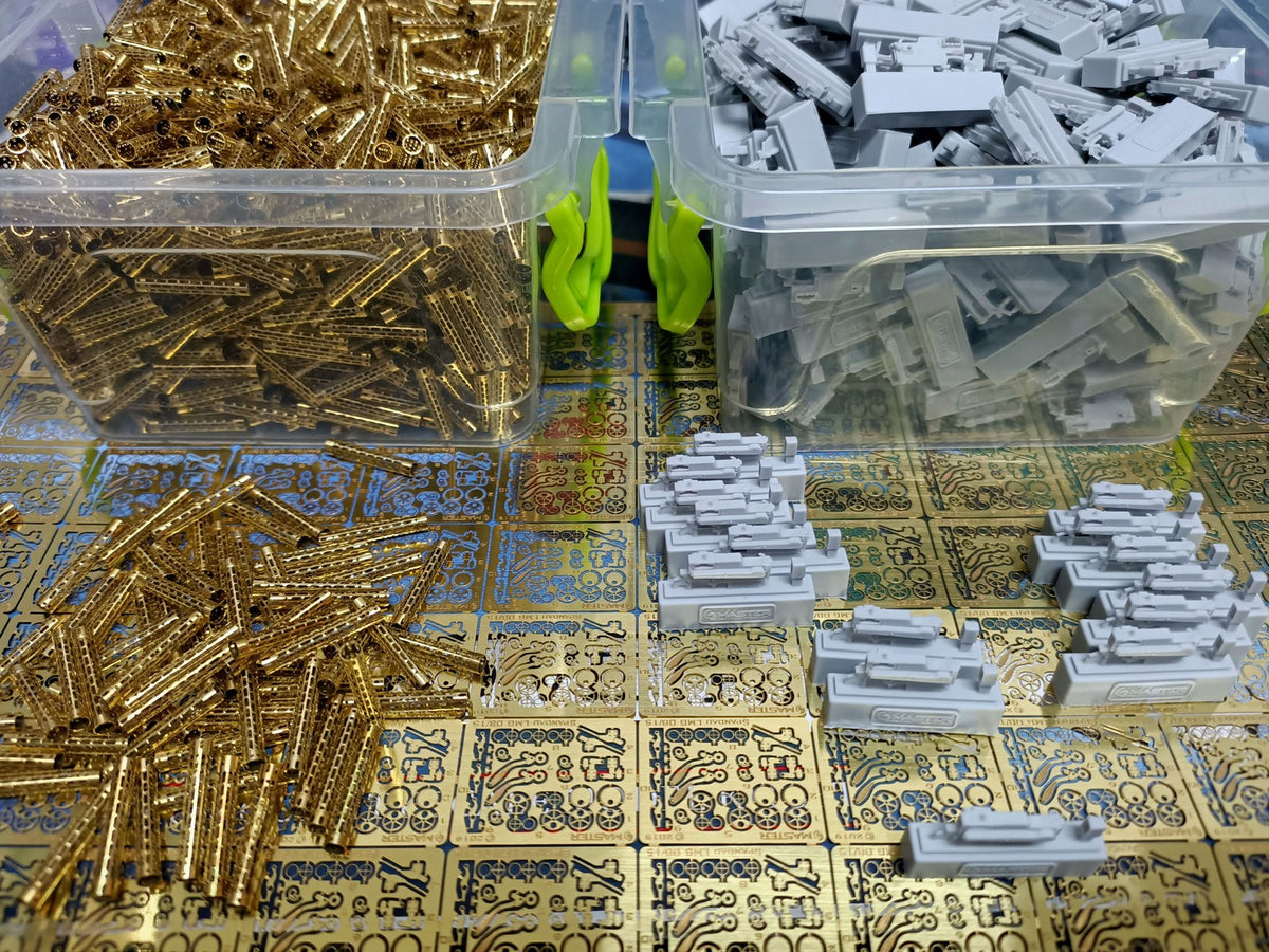 Master AM-32-121 1:32 Spandau LMG 08/15 (2 pcs) - complete German WWI machine guns including brass, resin and etched parts