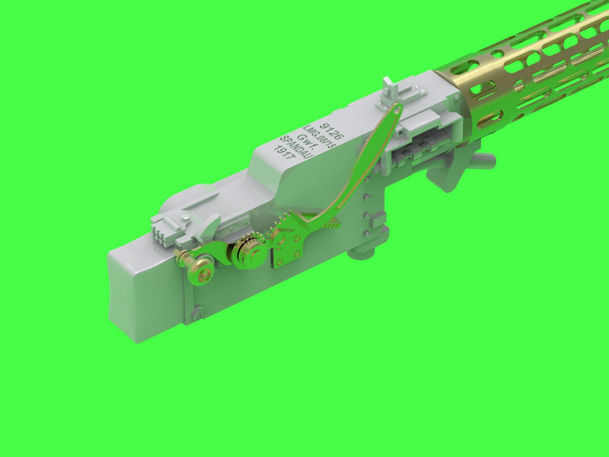 Master AM-32-121 1:32 Spandau LMG 08/15 (2 pcs) - complete German WWI machine guns including brass, resin and etched parts