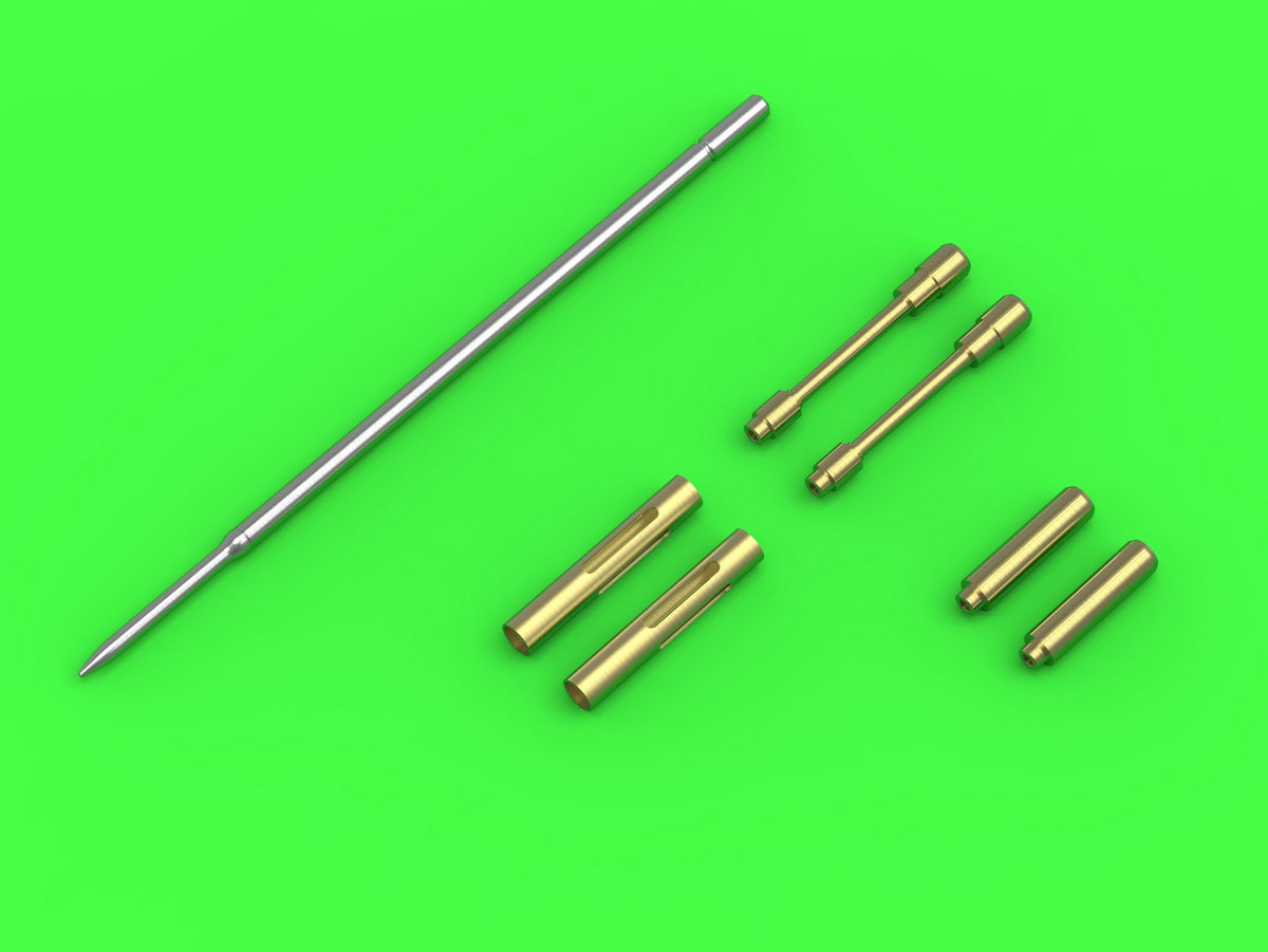 Master AM-32-125 1:32 Grumman F4F-3 Wildcat EARLY (pre-war) - .50 Browning gun barrels with oblong holes & early Pitot Tube