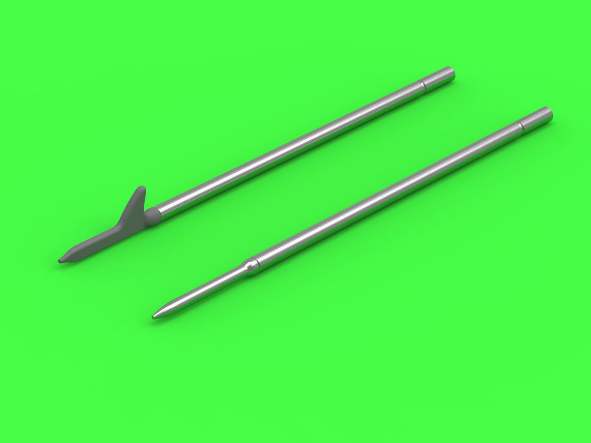 Master AM-32-126 1:32 Grumman F4F-3 Wildcat LATE - .50 Browning gun barrels with round holes & Pitot Tube (two options)