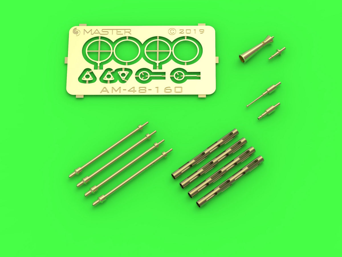 Master AM-48-160 1:48 PZL P.11c - details set - wz. 33 machine gun barrels, gunsight and Venturi Tube