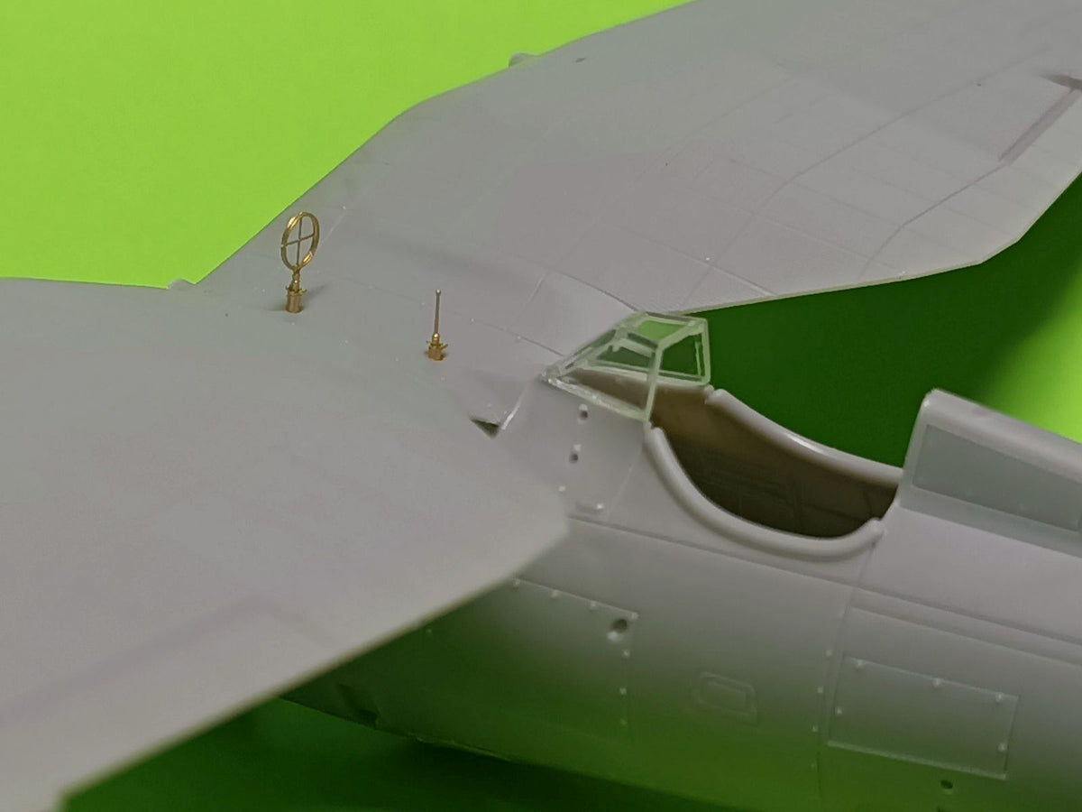 Master AM-48-160 1:48 PZL P.11c - details set - wz. 33 machine gun barrels, gunsight and Venturi Tube