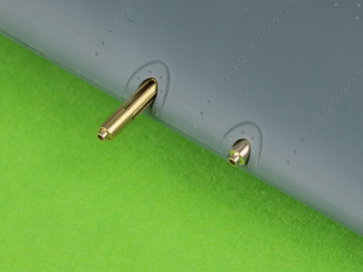 Master AM-48-168 1:48 F4F-3 Wildcat EARLY (pre-war) - .50 Browning gun barrels with oblong holes & early Pitot Tube