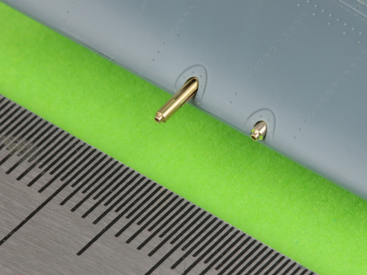 Master AM-48-168 1:48 F4F-3 Wildcat EARLY (pre-war) - .50 Browning gun barrels with oblong holes & early Pitot Tube