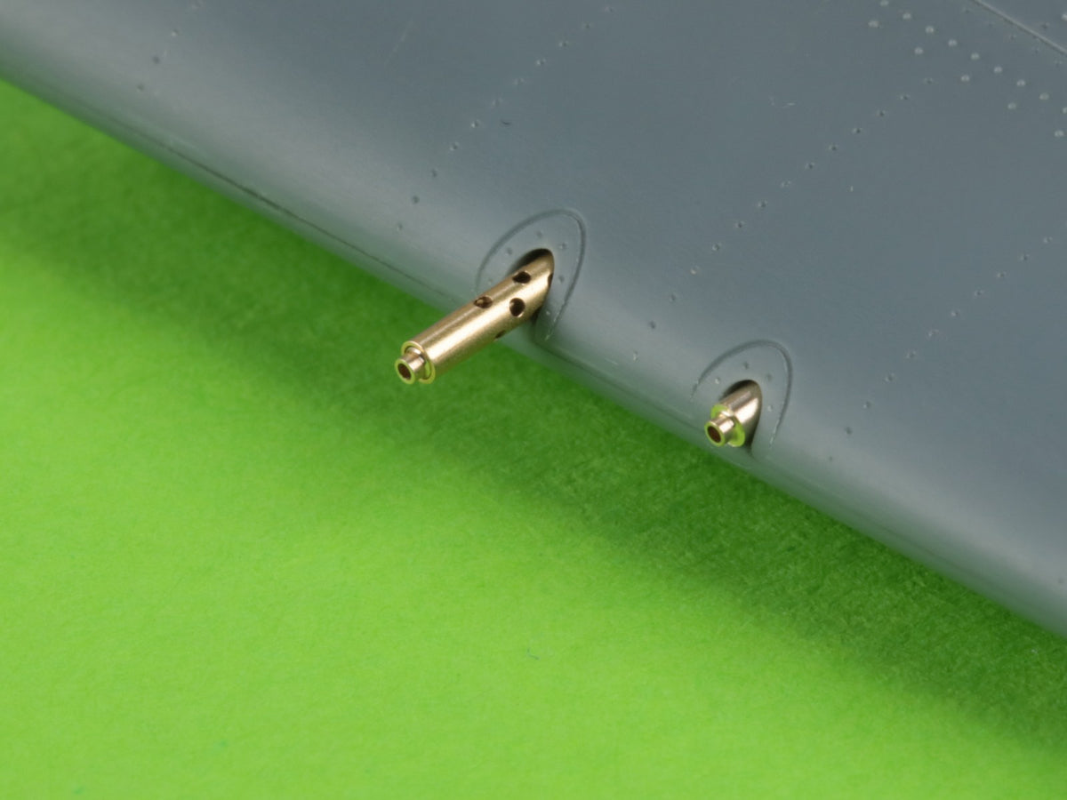 Master AM-48-169 1:48 F4F-3 Wildcat LATE - .50 Browning gun barrels with round holes & Pitot Tube
