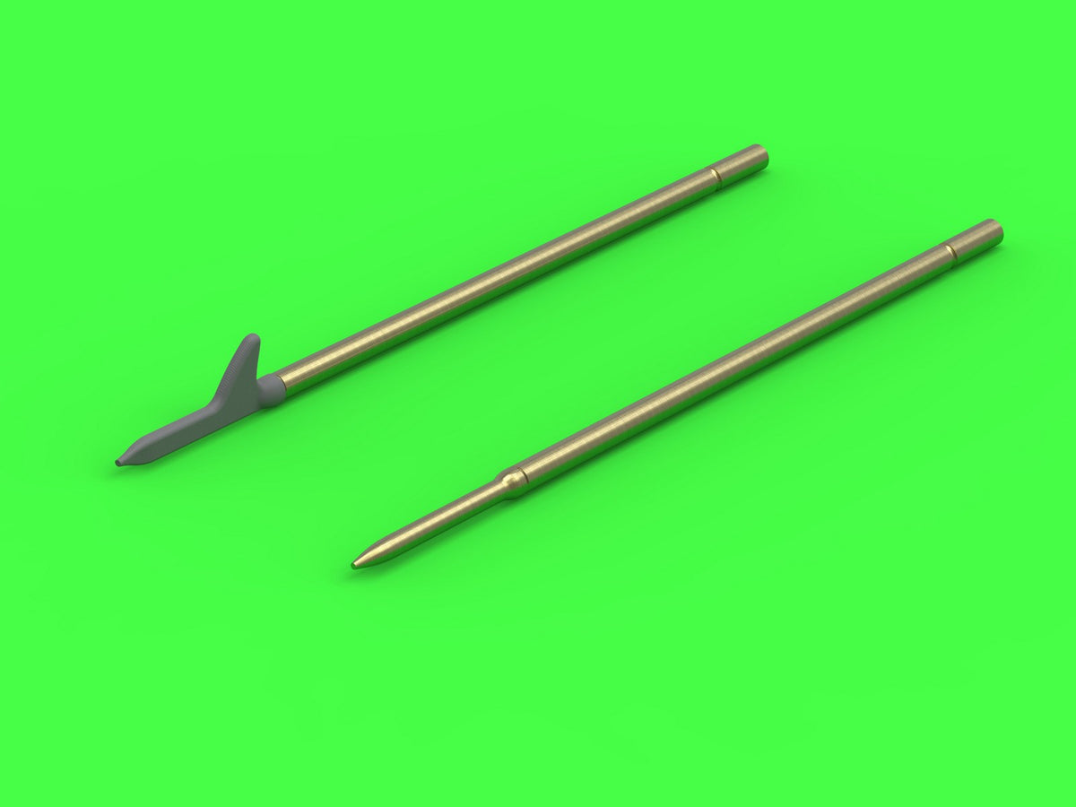 Master AM-48-169 1:48 F4F-3 Wildcat LATE - .50 Browning gun barrels with round holes & Pitot Tube