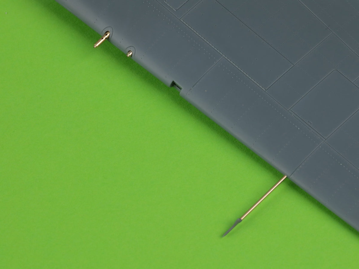 Master AM-48-169 1:48 F4F-3 Wildcat LATE - .50 Browning gun barrels with round holes & Pitot Tube