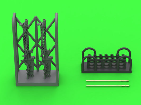 Master AM-72-170 1:72 German WW I machine gun Spandau LMG 08/15 (2 pcs) - with LONG charging handle - complete guns incl. 3D resin & brass parts
