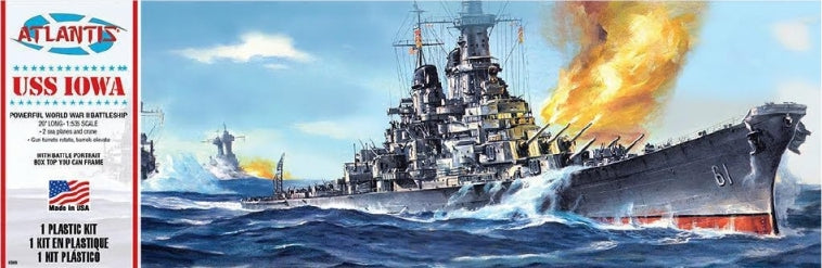 Atlantis H369 1:537 USS Iowa BB-61 Big Battleship (ex Revell)