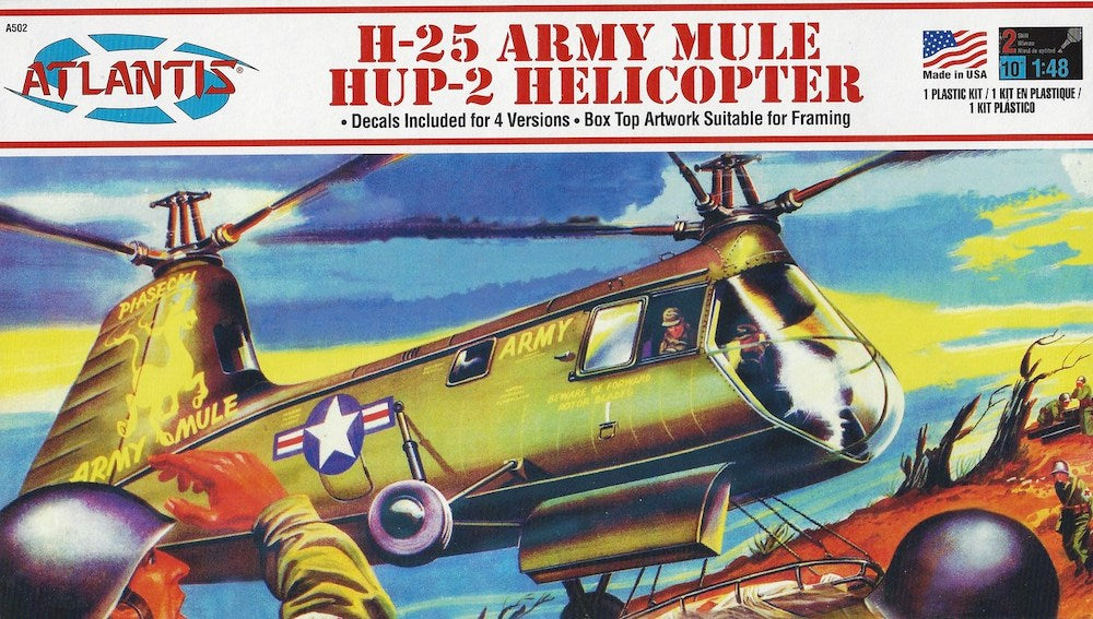 Atlantis A502 1:48 H-25 Army Mule HUP-2 Helicopter