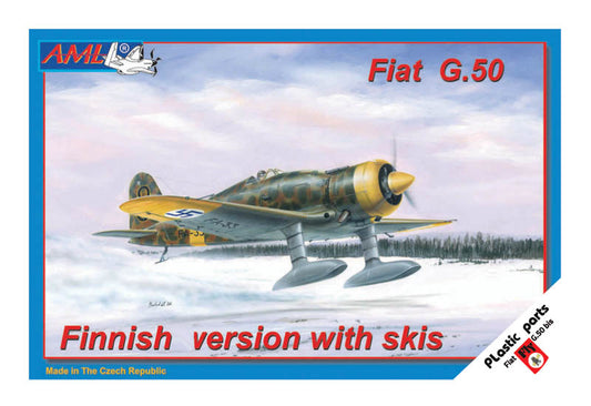 AML 72027 1:72 Fiat G.50 Finnish version with resin skis and injection canopy. Plastic parts from FLY