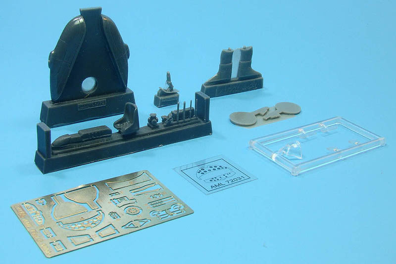 AML 72027 1:72 Fiat G.50 Finnish version with resin skis and injection canopy. Plastic parts from FLY