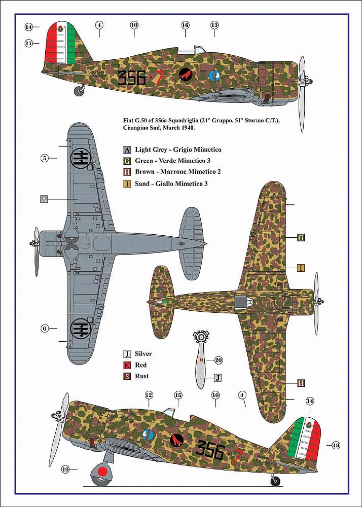 AML 72047 1:72 Re-released! Fiat G.50 Freccia over Italian Sky. includes injection canopy. Plastic parts from FLY