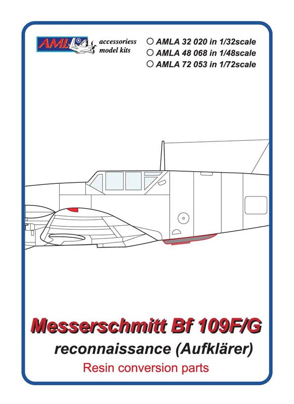 AML A32020 1:32 Messerschmitt Bf-109F-4/Bf-109G resin set