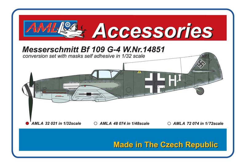 AML A32021 1:32 Messerschmitt Bf-109G-4 W.Nr.14851 conversion set