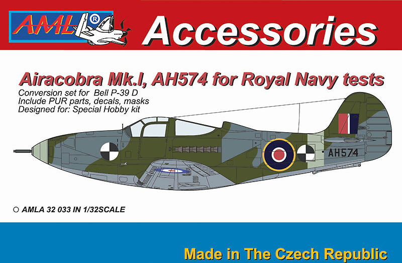 AML A32033 1:32 Bell Airacobra Mk.I, AH574 for Royal Navy tests
