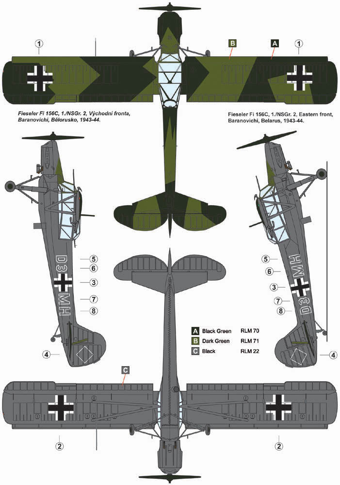 AML A32034 1:32 Fieseler Fi-156C-3 Nachtschlacht