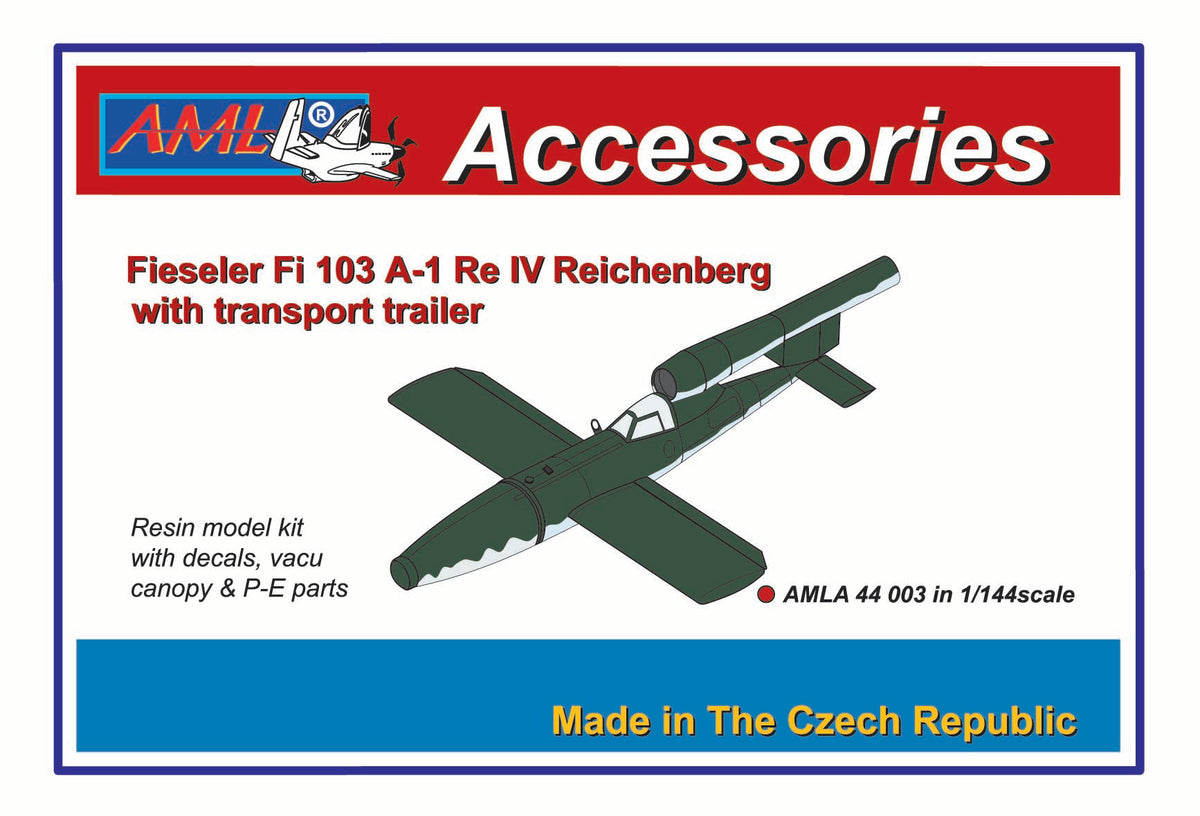 AML A44003 1:144 Fieseler Fi-103A-1 Re IV Reichenberg with transport trailer