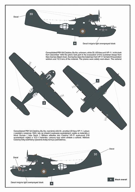AML A44006 1:144 Consolidated PBY-5A Catalina Black Cat - US version