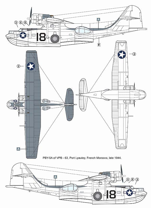 AML A44009 1:144 Consolidated PBY-5A with MAD ( Magnetic Anomaly Detection system ) and with retrorockets