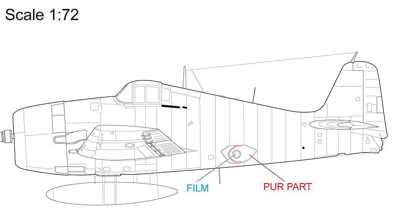 AML A48075 1:48 Grumman Hellcat FR II reconnaissance