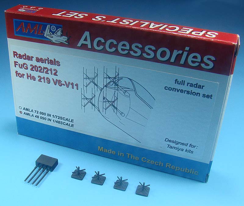 AML A48090 1:48 Radar aerials FuG 202/212 for Heinkel He-219 V6-V11