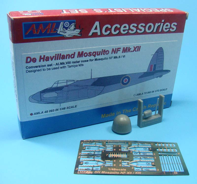AML A48093 1:48 de Havilland Mosquito NF.XII / NF.XIII with A.I. Mk.VIII radar nose for Mosquito F.II/VI conversion set