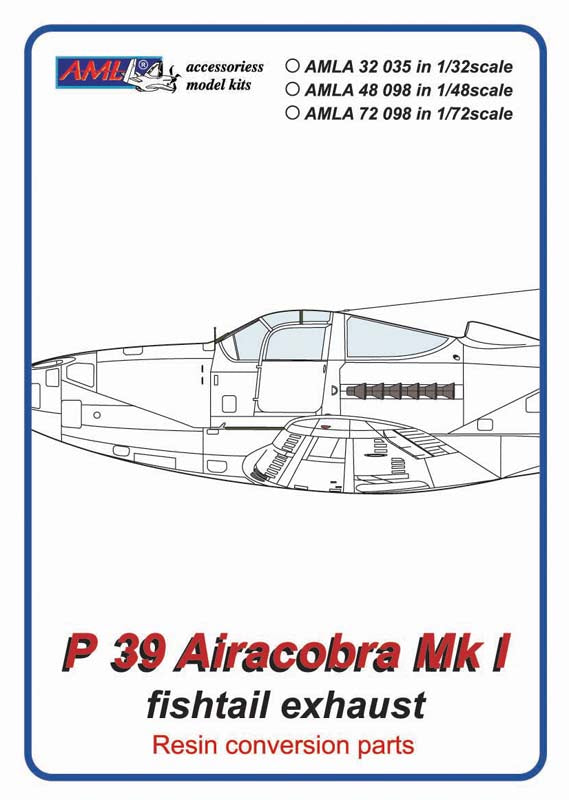 AML A48098 1:48 Bell P-39 Airacobra Mk.I fishtail exhaust