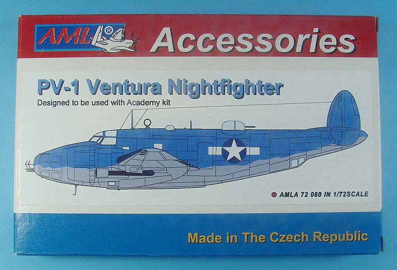 AML A72060 1:72 Lockheed Ventura nightfighter conversion Set with gun nose, night exhausts, radar aerials AI Mk IV