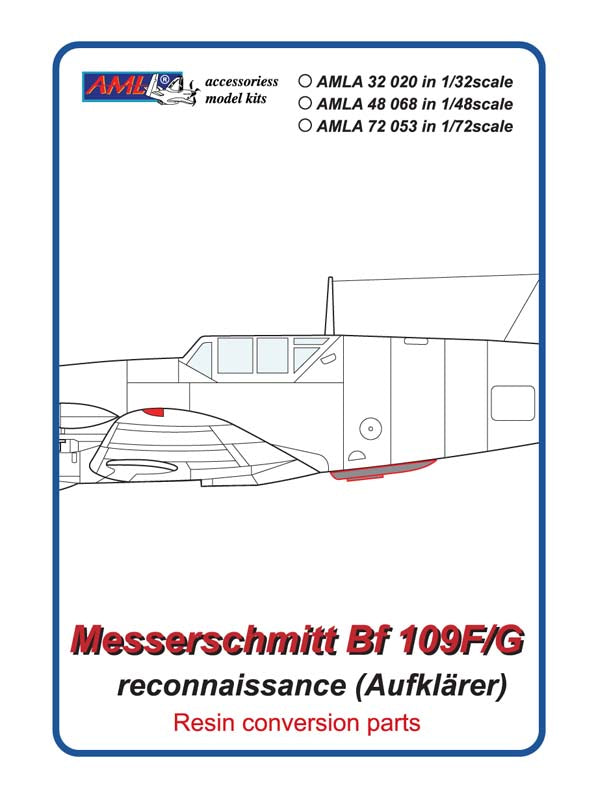 AML A72068 1:72 Messerschmitt Bf-109F/Bf-109G reconnaissance (Aufklarer)