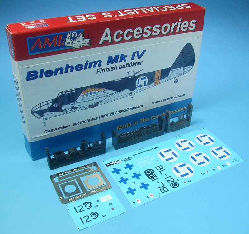 AML A72074 1:72 Bristol Blenheim Mk.IV reconnaissance in Finnish Air Force