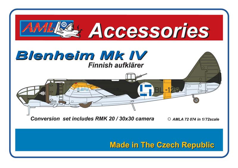 AML A72074 1:72 Bristol Blenheim Mk.IV reconnaissance in Finnish Air Force