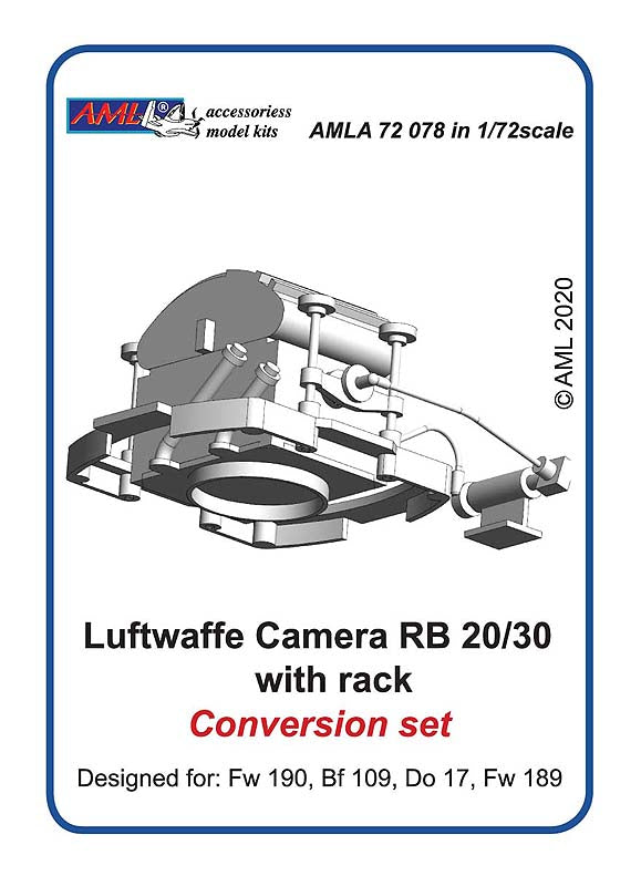 AML A72078 1:72 Luftwaffe Camera RB 20/30 with rack