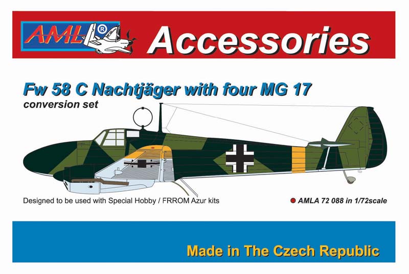 AML A72088 1:72 Focke-Wulf Fw-58B/C Nachtjager with four MG 17
