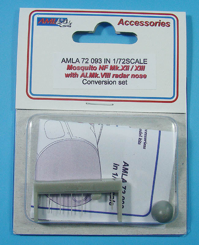 AML A72093 1:72 de Havilland Mosquito NF.XII / NF.XIII with A.I. Mk.VIII radar nose for Mosquito F.II/VI ' conversion set