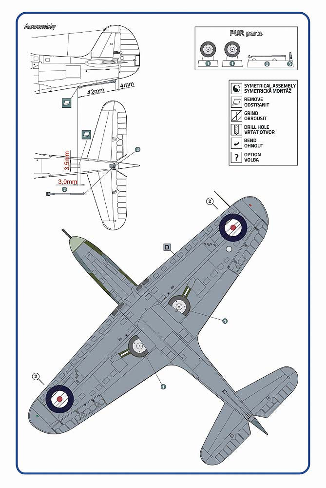 AML A72094 1:72 Bell Airacobra Mk.I AH574 for Royal Navy tests