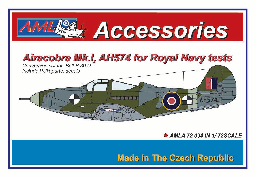 AML A72094 1:72 Bell Airacobra Mk.I AH574 for Royal Navy tests
