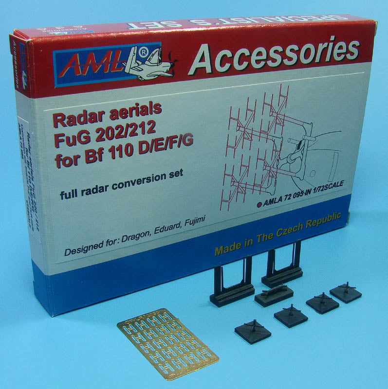 AML A72095 1:72 Messerschmitt Bf-110D/Bf-110E/Bf-110F/Bf-110G full Radar aerials conversion FuG 202/212