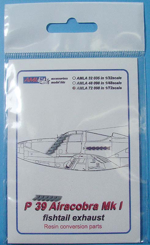 AML A72098 1:72 Bell P-39 Airacobra Mk.I fishtail exhaust