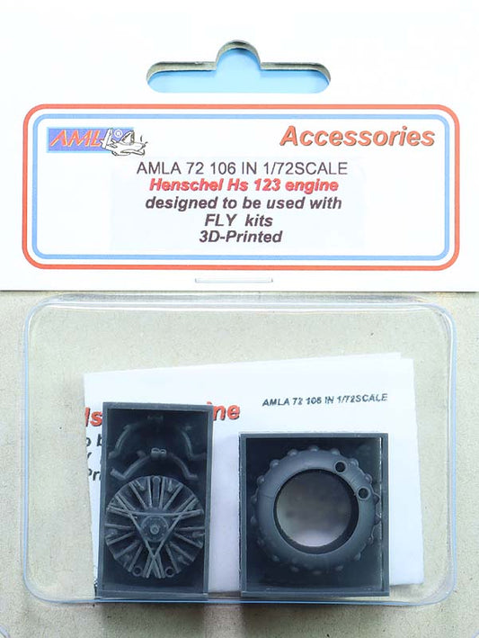 AML A72106 1:72 Henschel Hs-123 engine